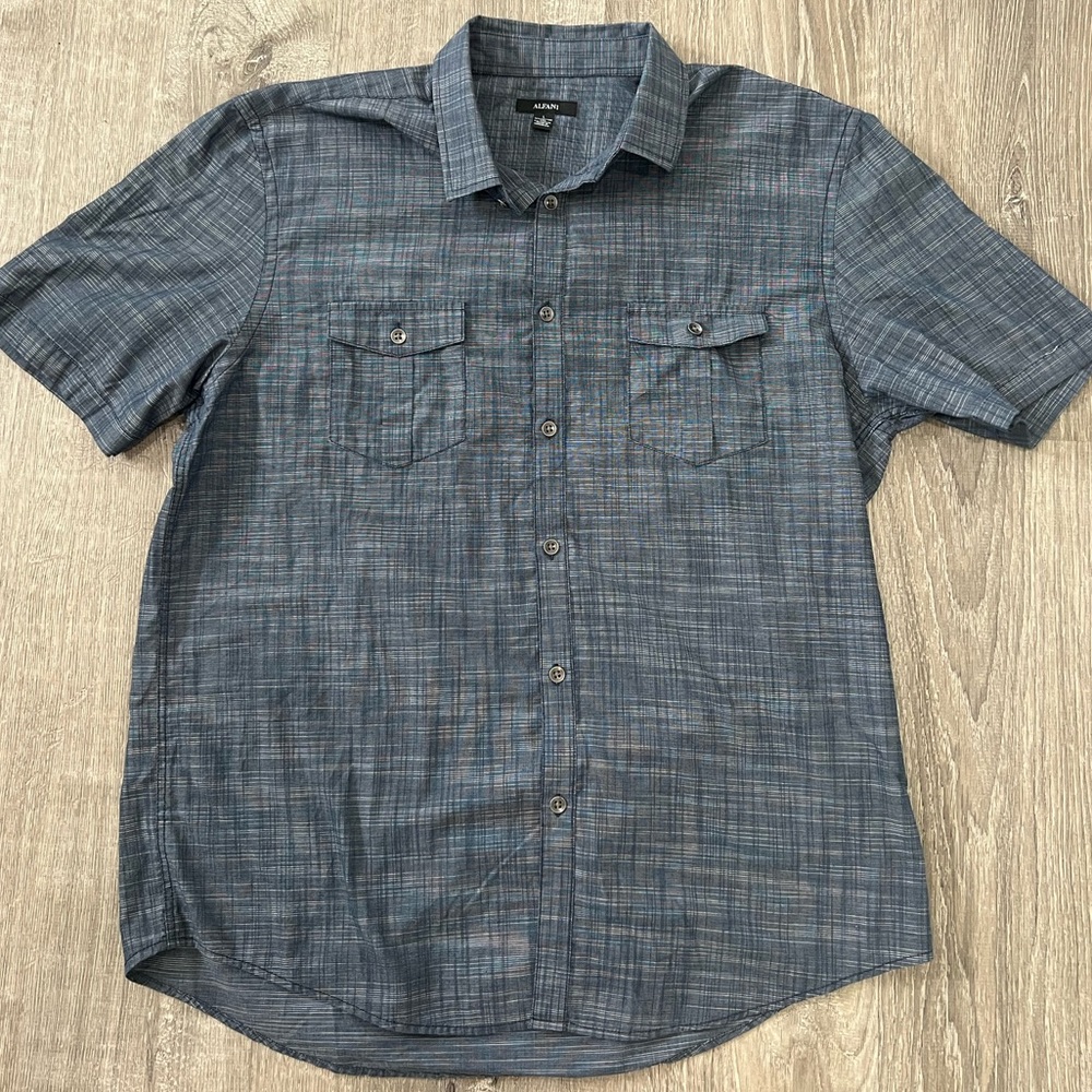 Alfani, men’s casual button-down, short sleeve shirt